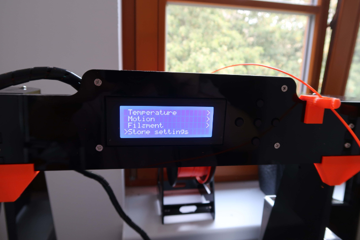 Uložení nastavení