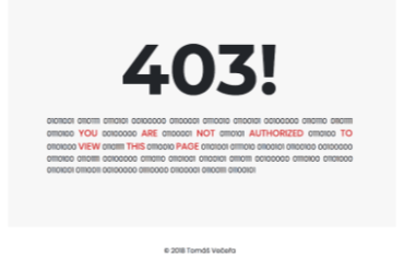 HTML status error stránky